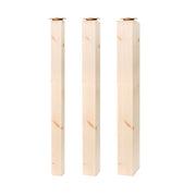 Square Solid Pine Wooden Breakfast Bar Support Legs