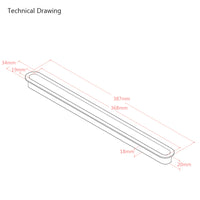 Plastic Headboard Insert Slot Trim for Bed-Mounted Headboards