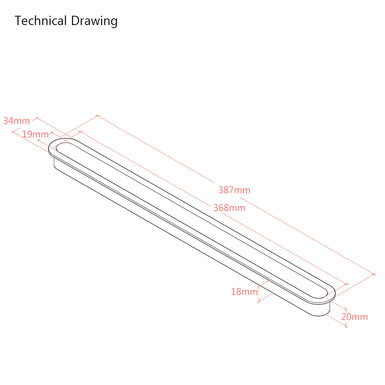 Plastic Headboard Insert Slot Trim for Bed-Mounted Headboards