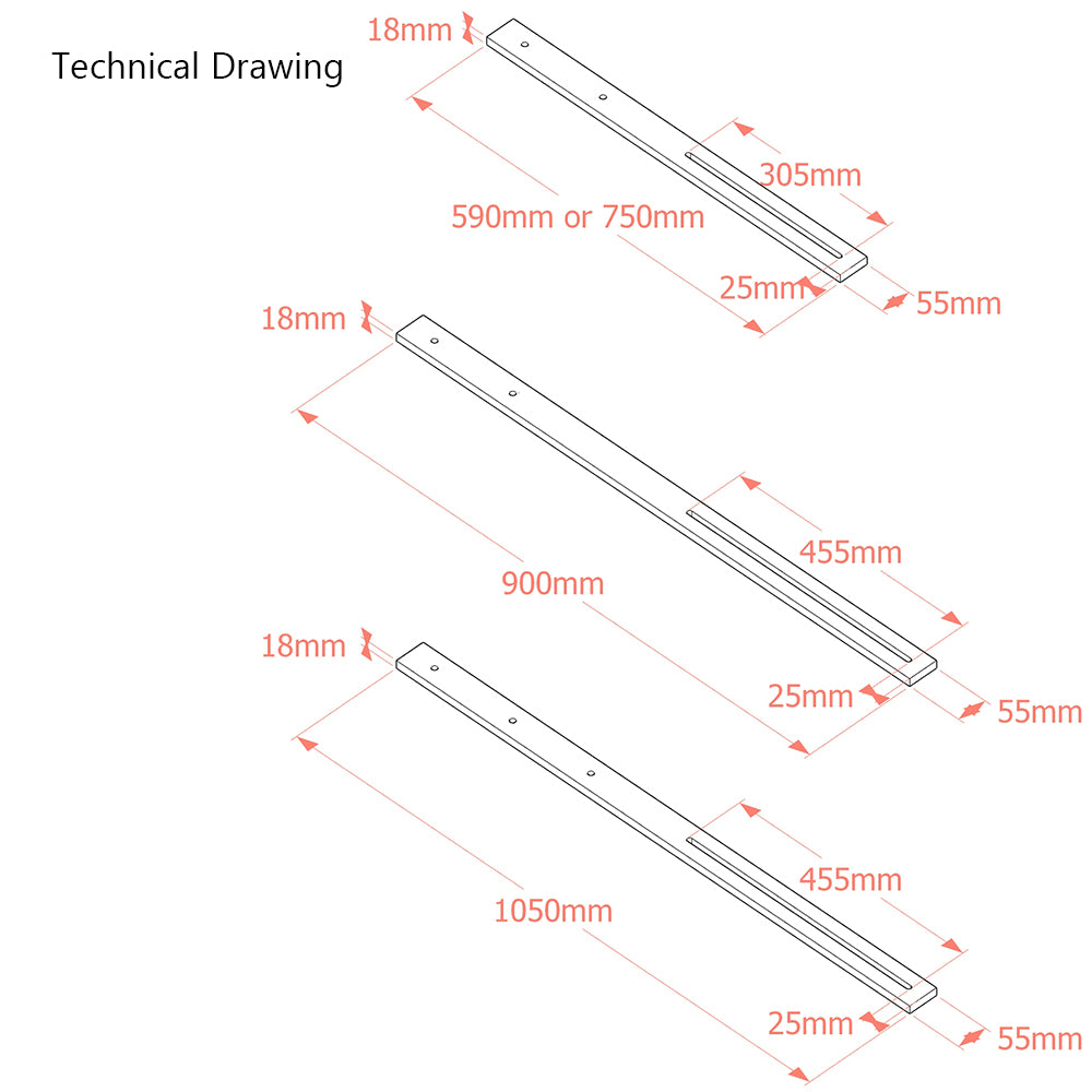 Premium Headboards Struts (Pair)