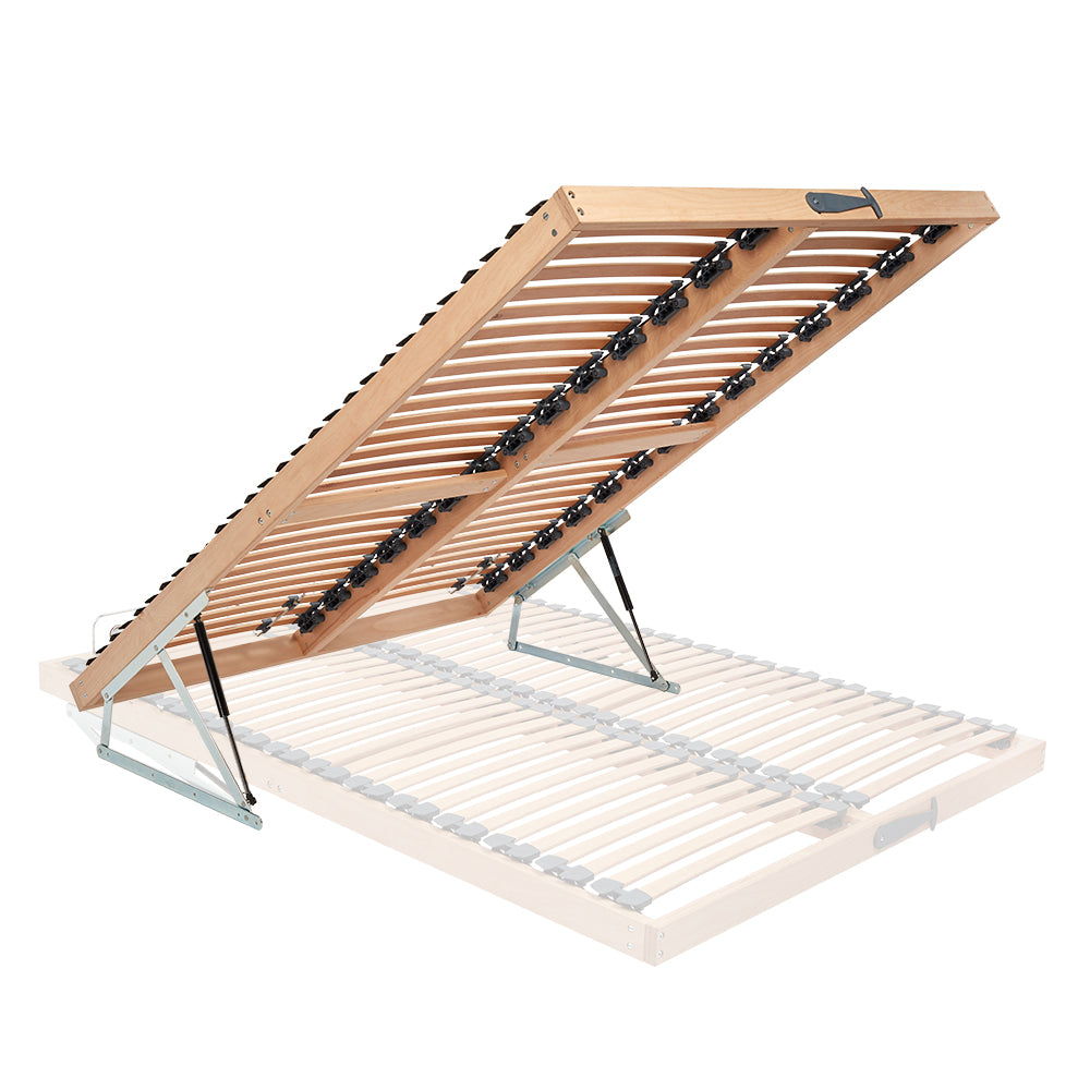 Premium Second-Generation Ottoman Double Row Wooden Slatted Bed Base Kit - End Opening