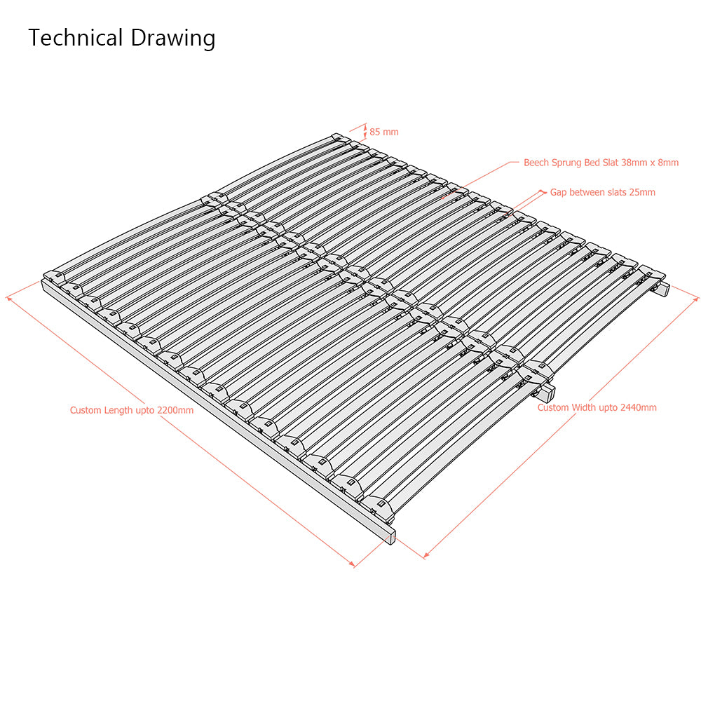Prestige Fifth-Generation | Built-In Firmness Control | Drop-In Slatted Bed Base | Dual Row