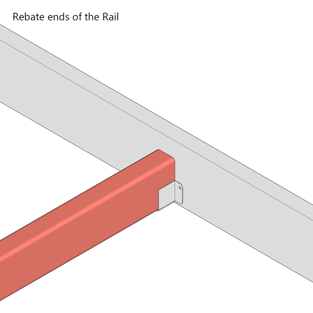 Heavy Duty Centre Support Rail Kit for Flat Bed Slats (Twin Pack)