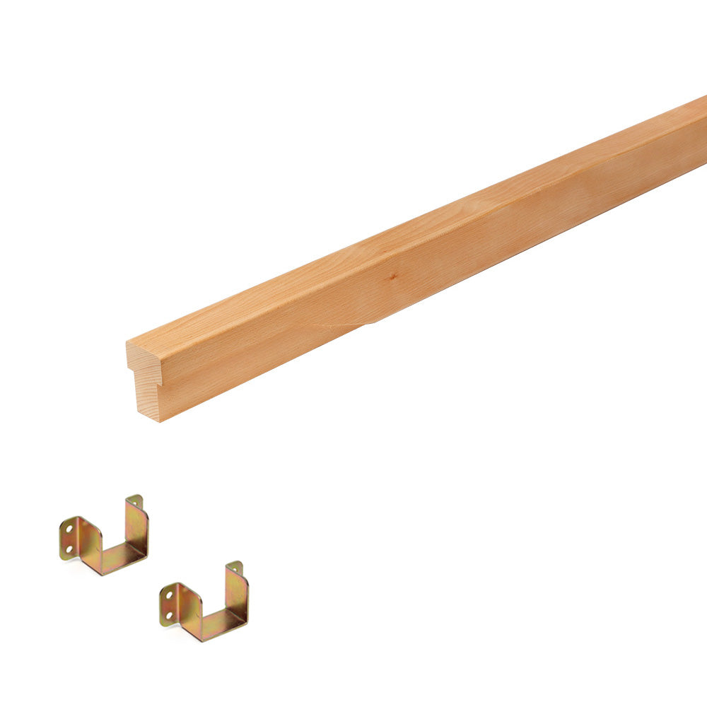 Replacement Centre Support Rail for Sprung Bed Slats - Solid Beech