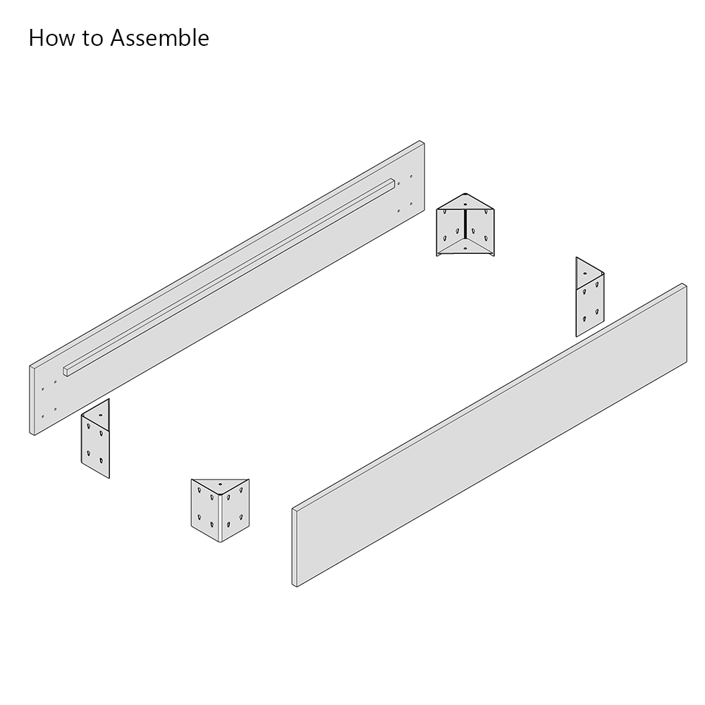 Rickmansworth | Ready-to-Upholster Corner Bed Frame | 2 Sided