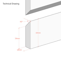 Split battens fittings for wall mounting headboards