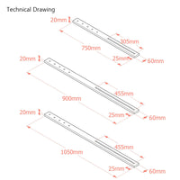 Multi-Height Adjustable Headboard Strut (Pair)