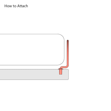 Top Mounted Mattress Stoppers / Retainer Bar – Galvanized Finish