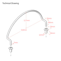 Top Mounted Mattress Stoppers / Retainer Bar – Galvanized Finish (Pair)