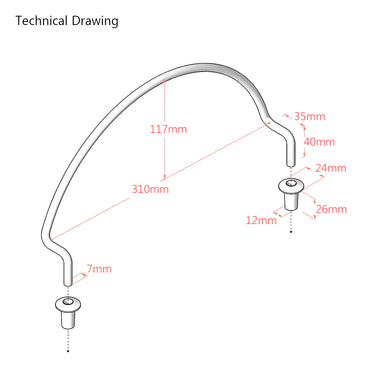 Top Mounted Mattress Stoppers / Retainer Bar – Galvanized Finish