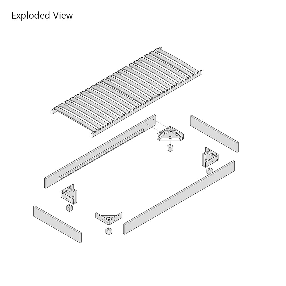 Tring | Ready-to-Upholster Bed Frame | Low Platform