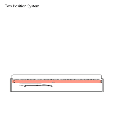Lift-n-Store™  Platinum Ottoman Lift-Up Bed Hinge - Two Position System