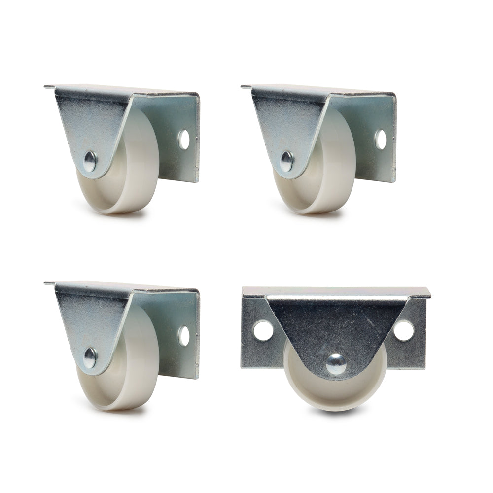 Casters Below Rack Underbed Storage Box Casters / Wheels - Side Mounted - 41mm