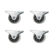 Underbed Storage Box Casters - Top Mount - Large 43mm High