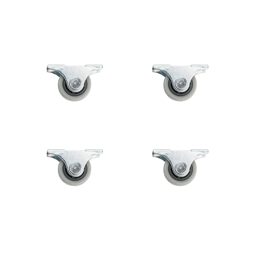 Underbed Storage Box Casters - Top Mount - Small 28mm High