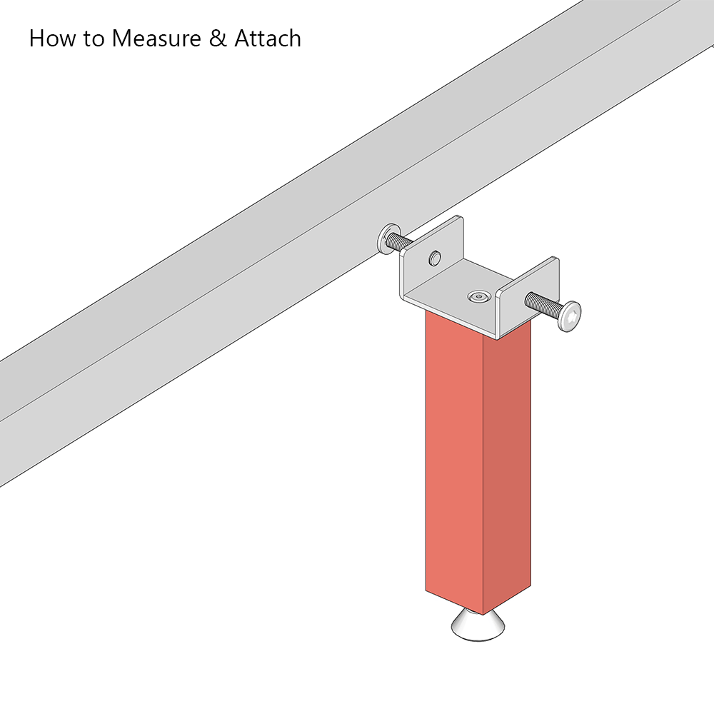 Replacement Centre Support Rail for Sprung Bed Slats with Slat Holders - Solid Beech