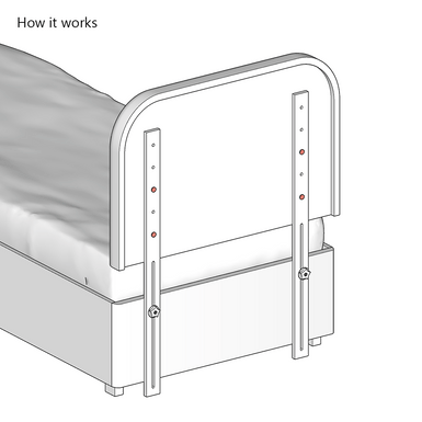Multi-Height Adjustable Headboard Strut (Pair)