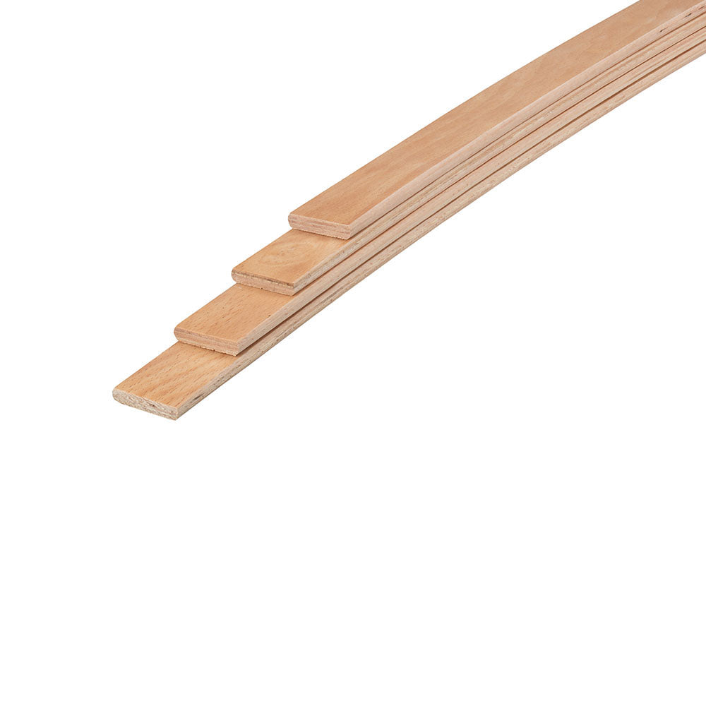 34mm x 10mm Beech Sprung Bed Slats (Any Length)