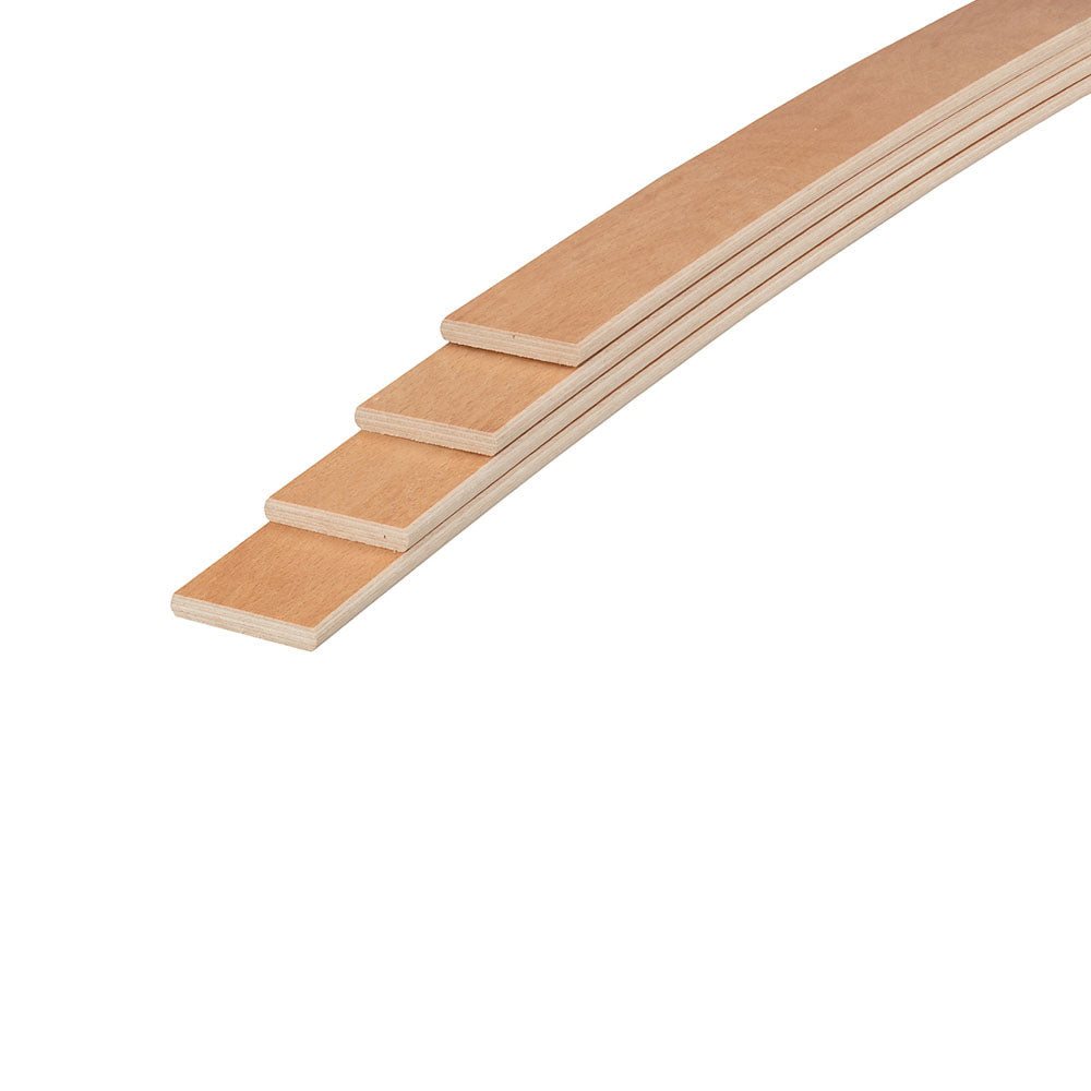 50mm x 10mm (1cm) Beech Sprung Bed Slats (Any Length)