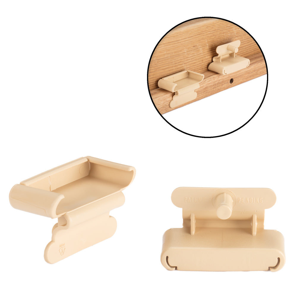 53mm x 8mm Single Pocket Sprung Bed Slat Holders with Single Dowel attachment