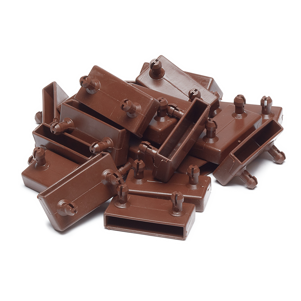 53mm x 8mm Sprung Bed Slat Side Holders | 2 Prongs (38mm Prong Centres)