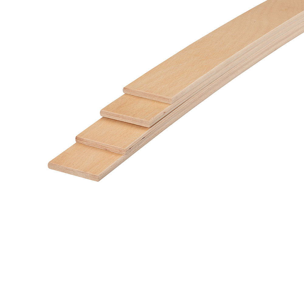 60mm x 10mm (1cm) Beech Sprung Bed Slats (Any Length)