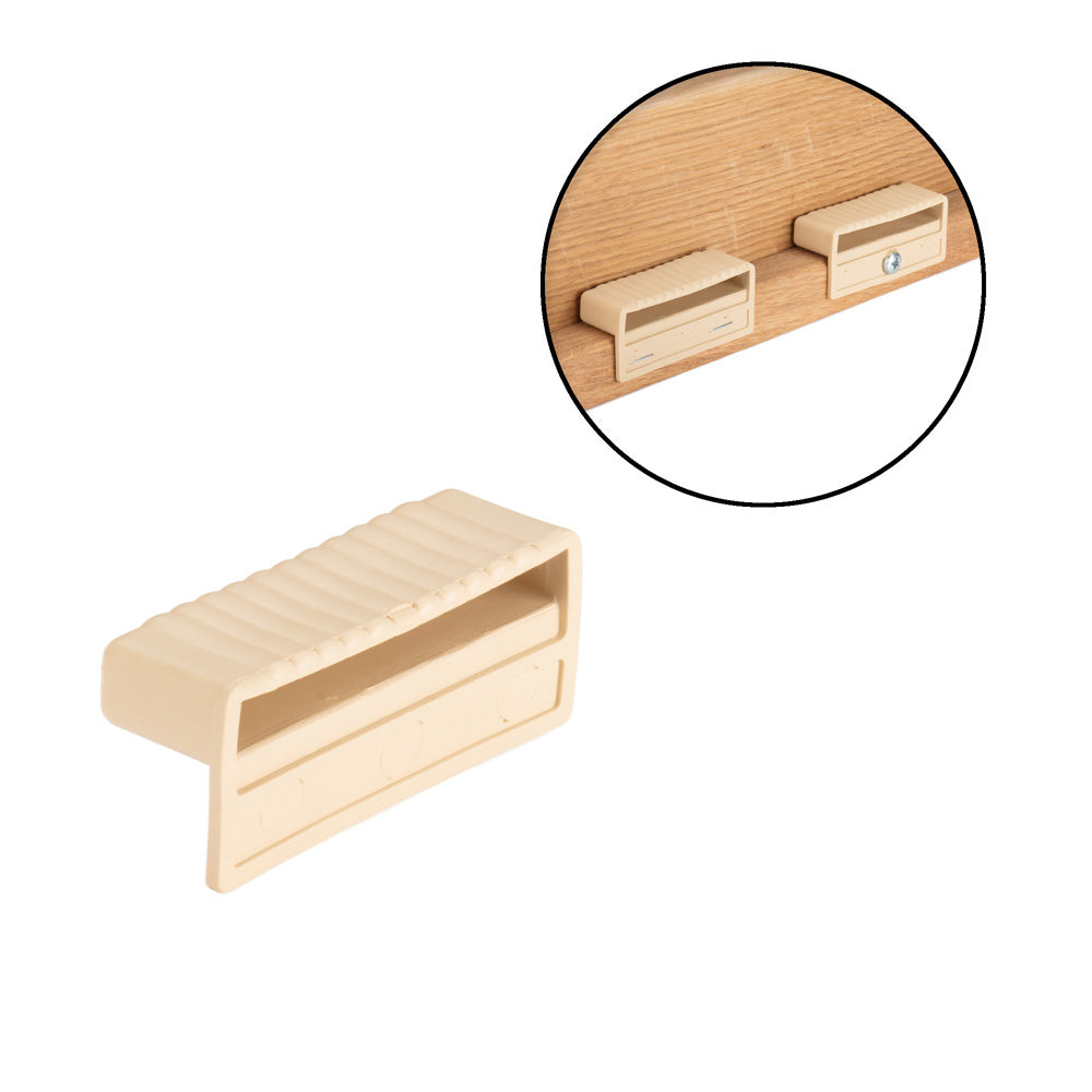 63mm x 8mm Sprung Bed Slat Cap Holder with Lip