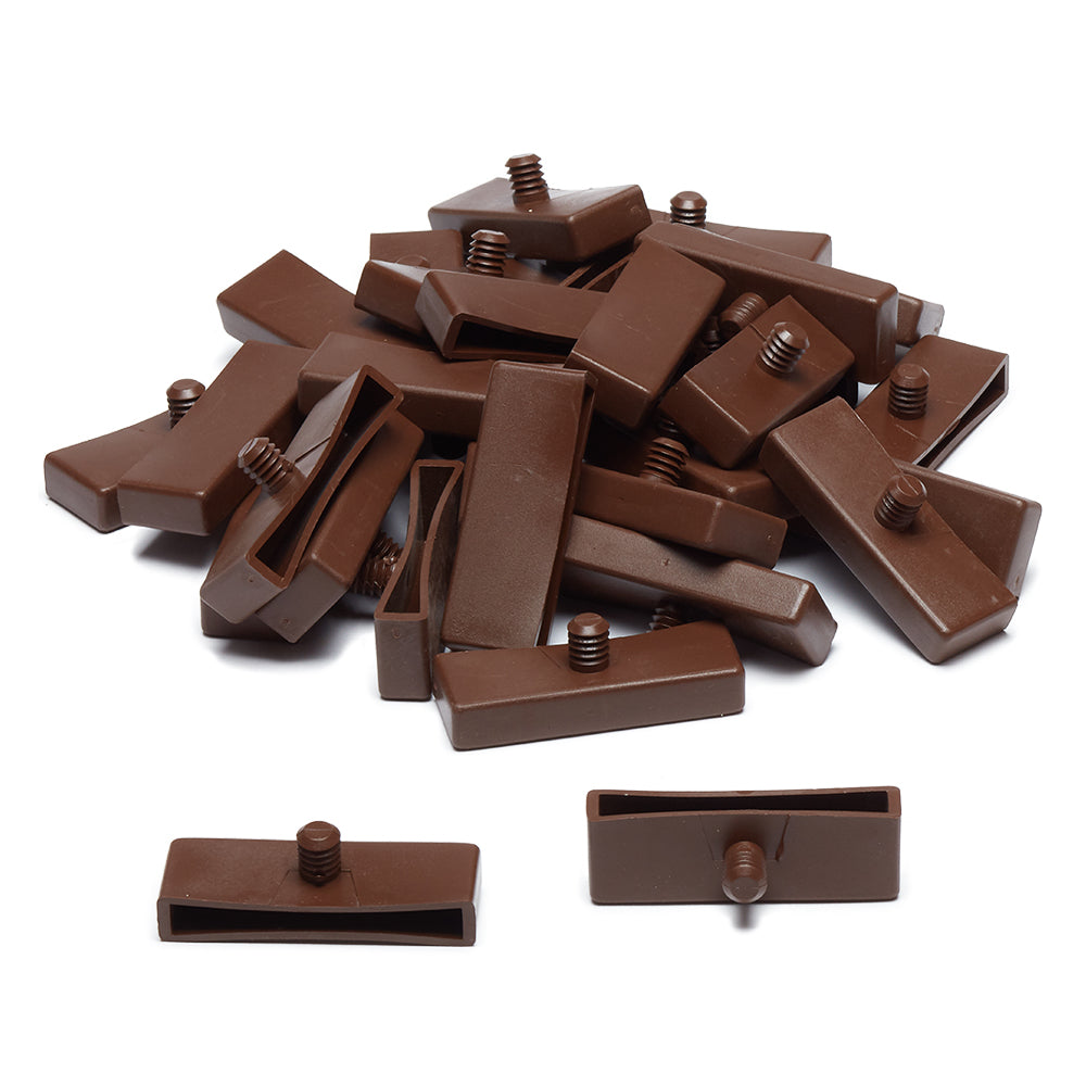63mm x 8mm Single Peg Bed Slat Cap Holders