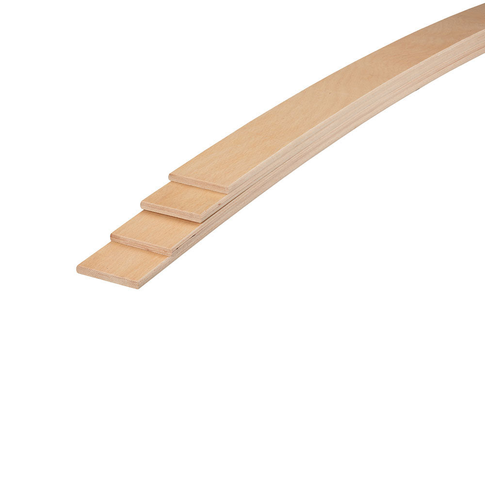 63mm x 8mm Beech Sprung Bed Slats (Any Length)