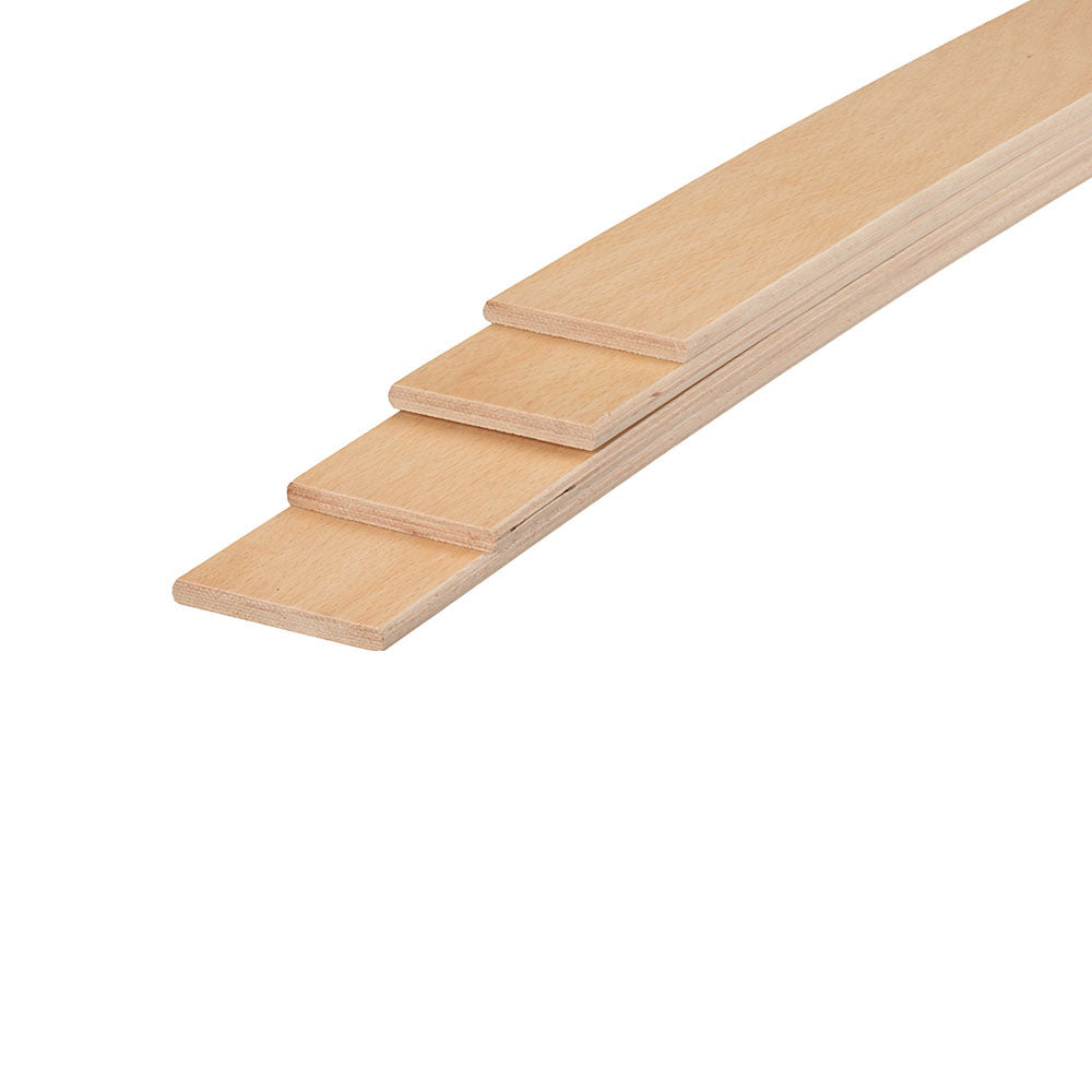 68mm x 12mm Heavy Duty Beech Sprung Bed Slats (Any Length)