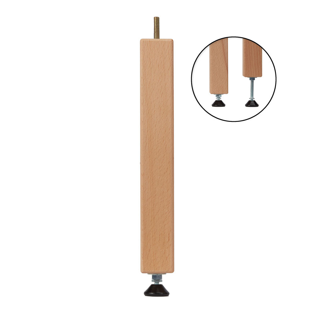 Adjustable Bed Centre Rail Support Feet with M8 or M10 Threaded Bar