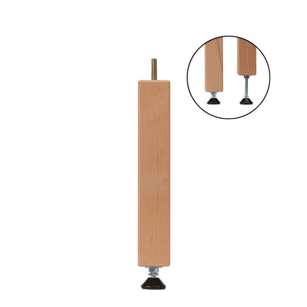 Adjustable Bed Centre Rail Support Feet with M8 or M10 Threaded Bar