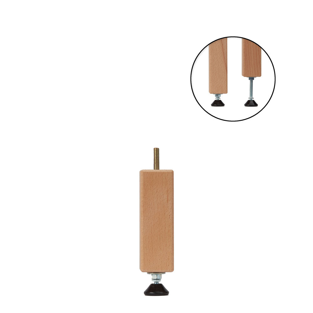 Adjustable Bed Centre Rail Support Feet with M8 or M10 Threaded Bar