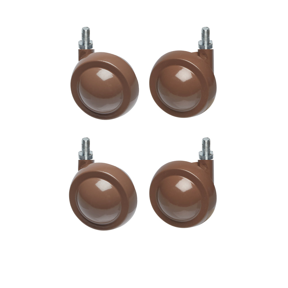 Beige Metal Shepherd Castors - M8 Stem