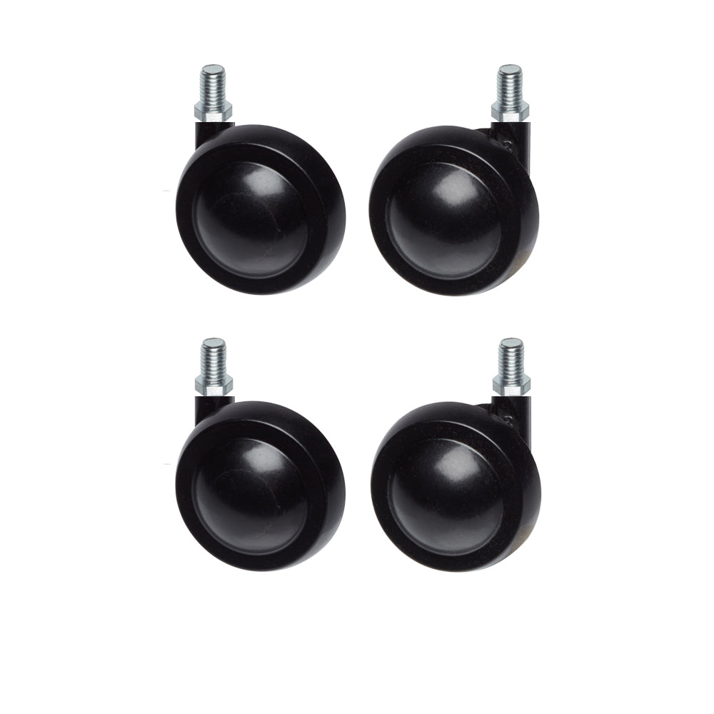 Black Metal Shepherd Castors - M10 Stem