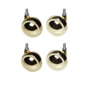 Brass Metal Shepherd Castors - M8 Stem