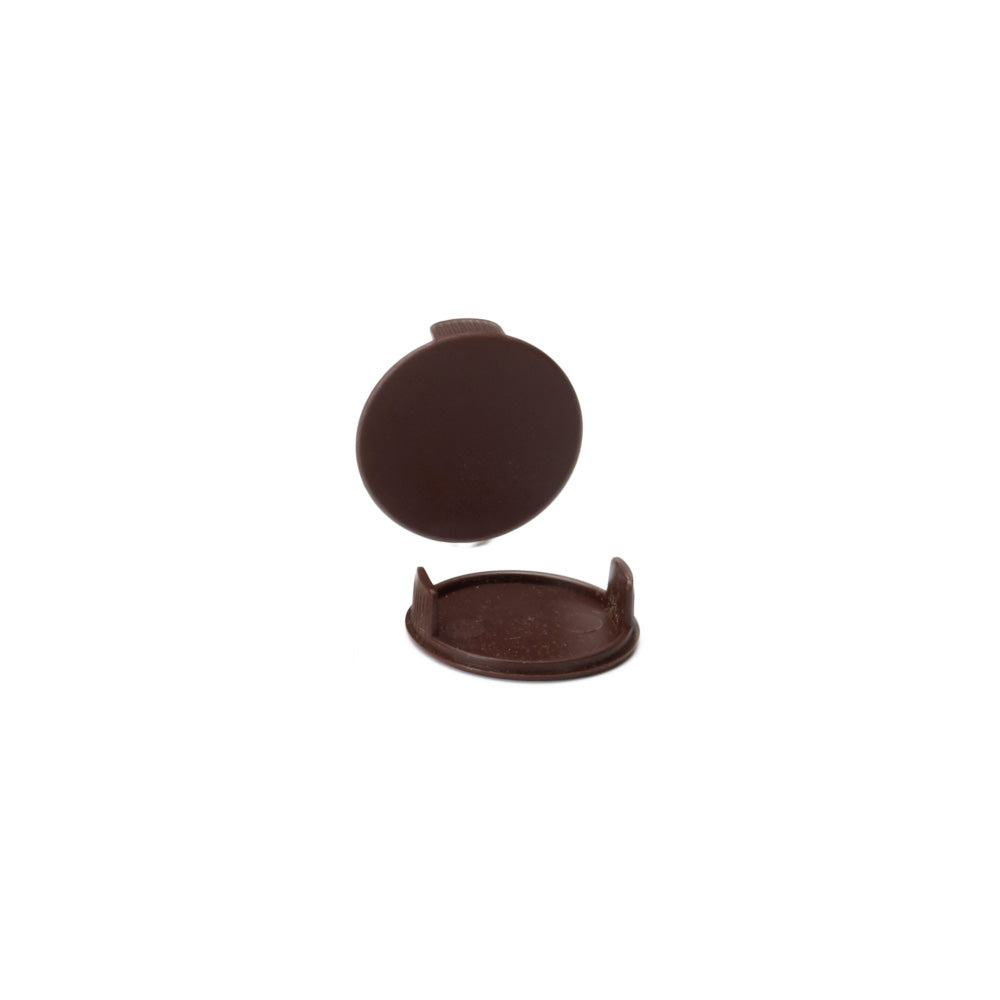 30mm Diameter Furniture Cover Caps - Dark Brown