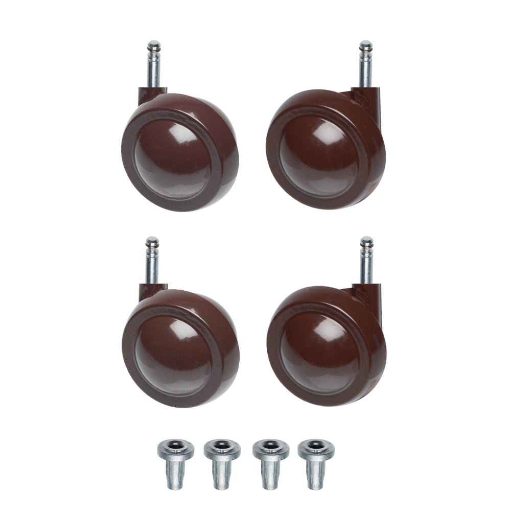Brown Metal Shepherd Castors - Thorn Pin