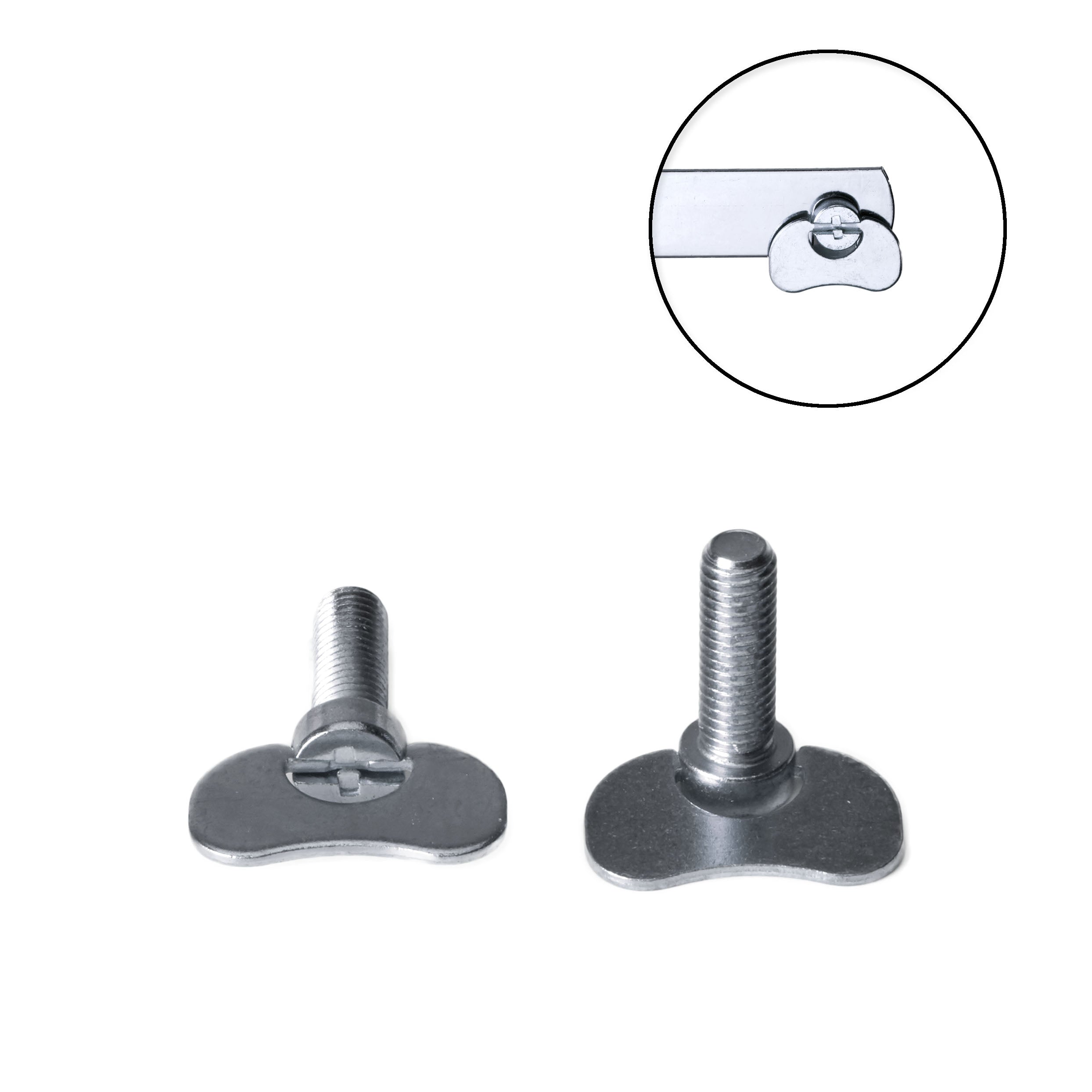 M8 x 20mm Folding Wing Bolt for Linking Bars - Nickel Plated