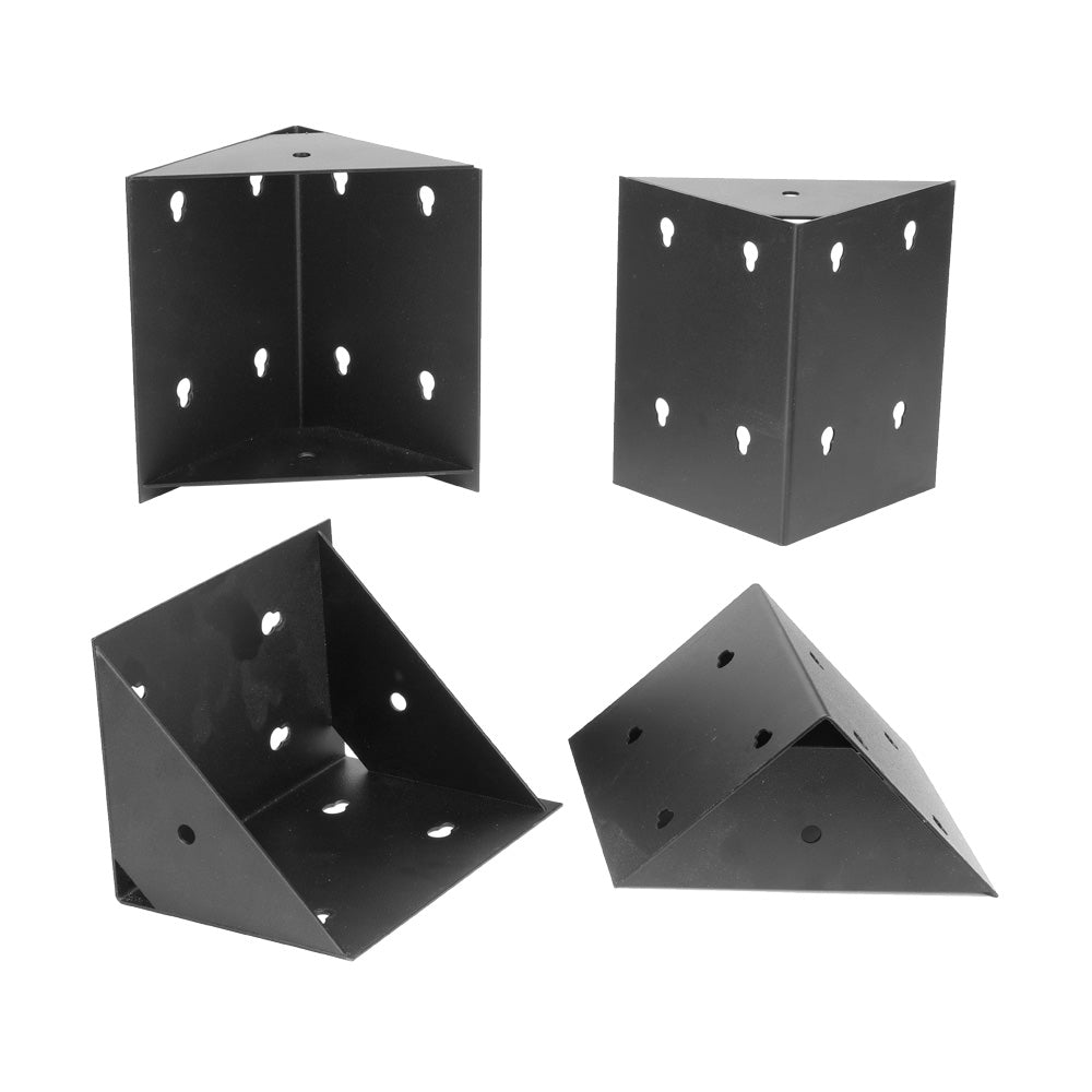 Extra Large Corner Bracket with Furniture Leg Fixing Hole for Ottoman Bed Frames (Set of 4)