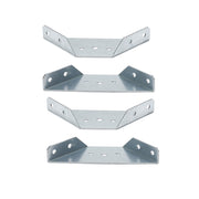 Furniture Corner Bracket with Leg Attachment Hole -126mm x 177mm x 26mm - Unthreaded (set of 4)