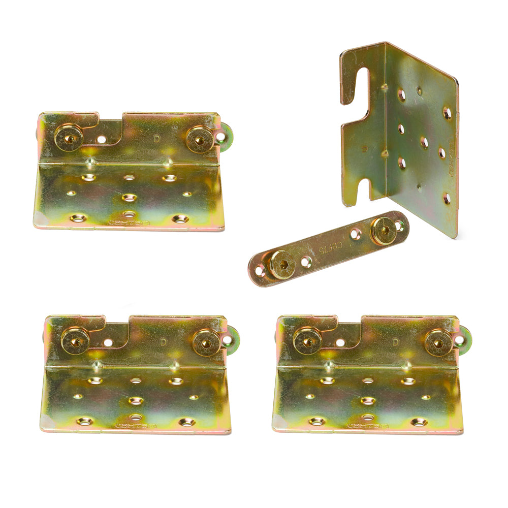 HB Bed Corner Brackets/ Fittings for 90 Degree Connection H:105mm