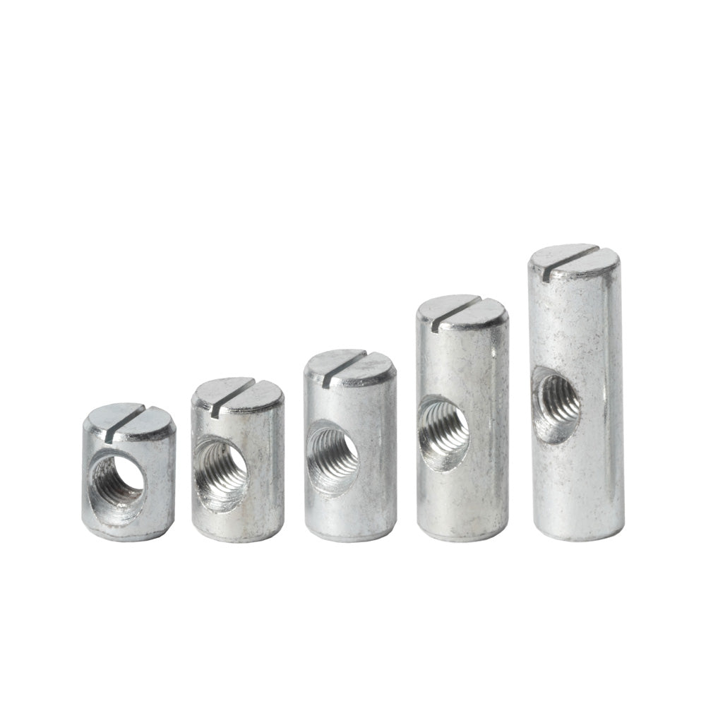M10 x 50mm x Ø16mm Cross Dowel/ Barrel Nut - Centre Threaded