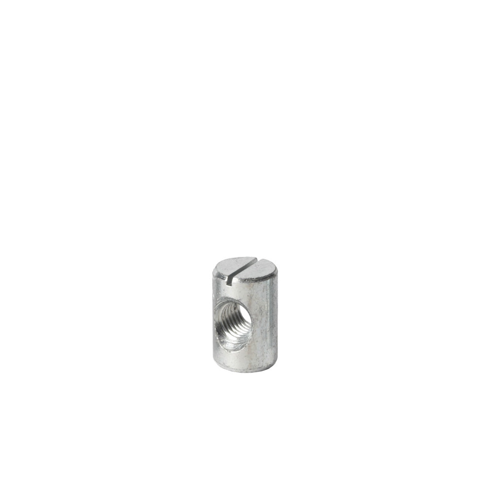 M10 x 25mm x Ø16mm Cross Dowel/ Barrel Nut - Centre Threaded
