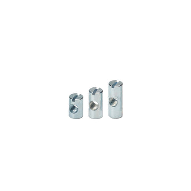 Metric Steel Furniture Barrel Nuts Assortment - M4, M5, M6, M8, M10 Dowel Nuts For Furniture Assembly