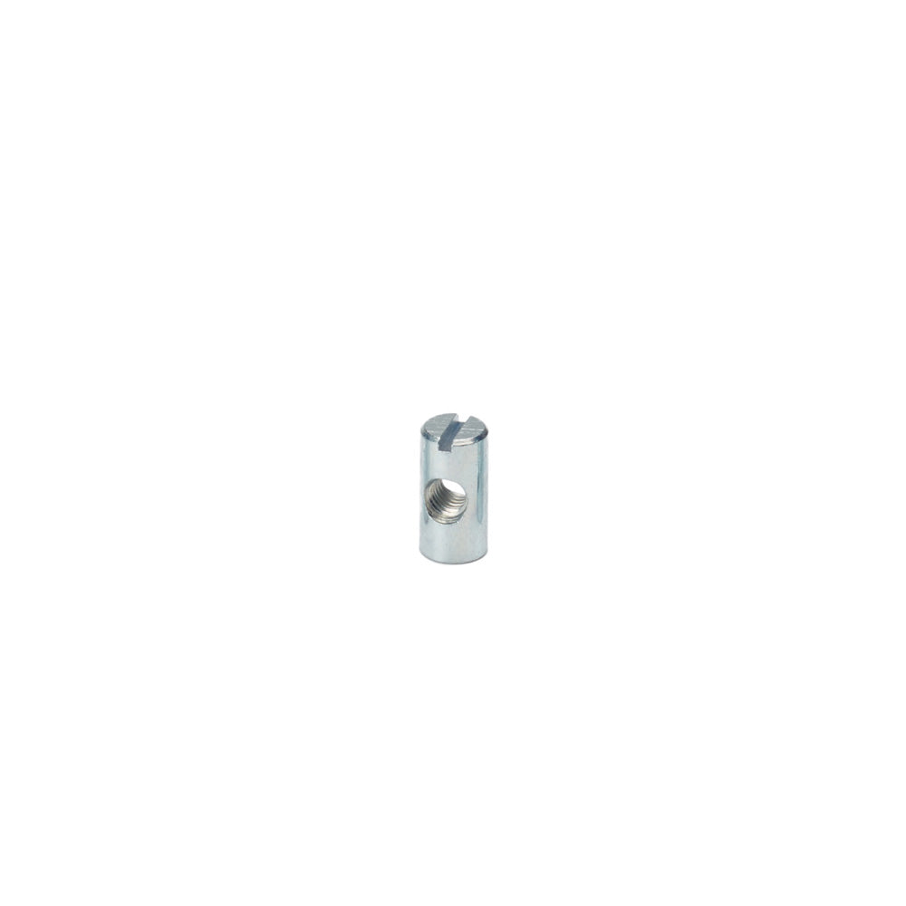 M4 x 16mm x Ø8mm Cross Dowel/ Barrel Nut - Centre Threaded