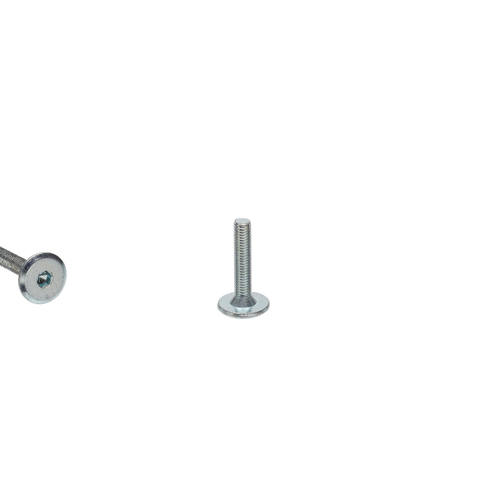 M5 x 25mm Connector Bolt with Flat Head and Hex Drive