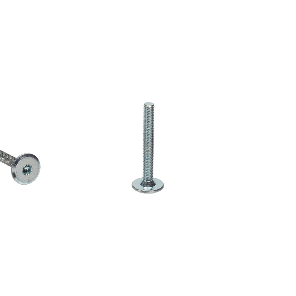 M5 x 40mm Connector Bolt with Flat Head and Hex Drive