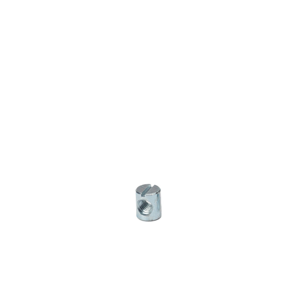 M6 x 12mm x Ø10mm Cross Dowel / Barrel Nut - Centre Threaded