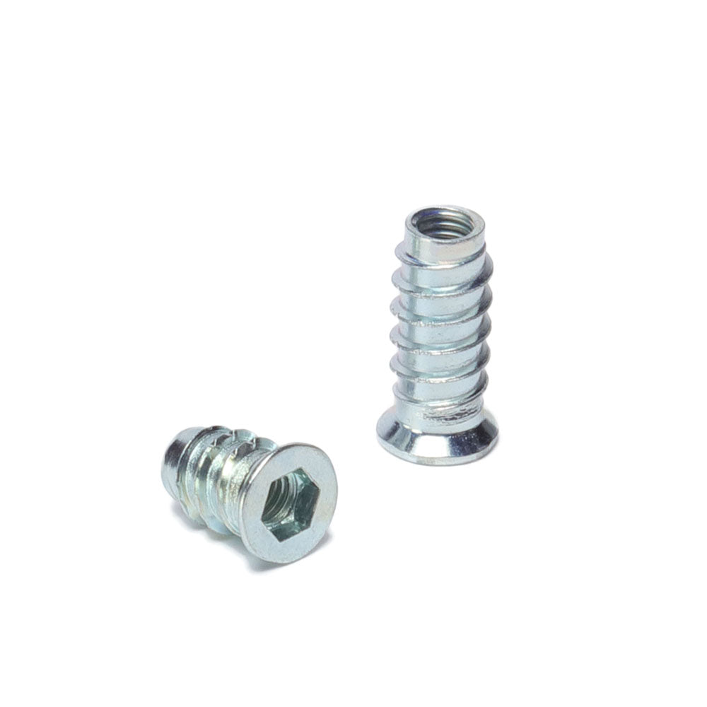 M6 x 24mm Steel Threaded Inserts for Wood
